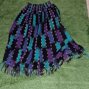 Vintage Hand Woven Cotton Skirt